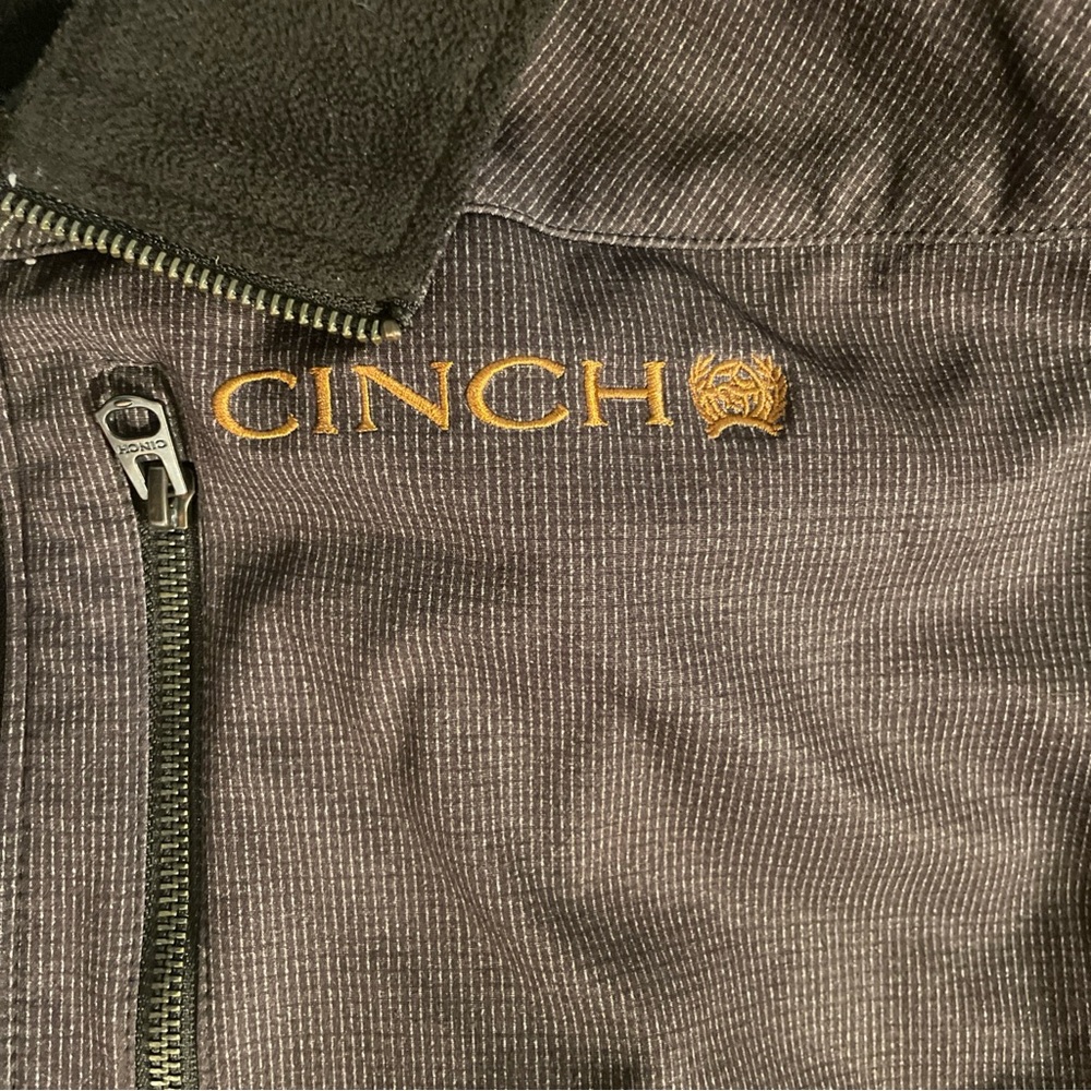 SOLD!! Cinch Men's Bonded Outdoors Zip Vest 3XL EUC Cowboy Core Rodeo Western - Picture 3 of 8